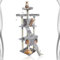 Abaseen 170cm Cat Tree Tower | Multilevel Climbing House with Condos & Ladder | Cat Activity Centre with Scratching Posts | Indoor Furniture for Large & Small Cats (Grey)