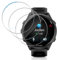 QULLOO Verre Trempé Protection Écran Compatible avec Garmin Forerunner 965, [3 pièces] 9H Clair Film sans Bulles Protection D'écran