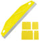 Stainless Steel 12-Inch Paint Cutting in Tools for Painting | 4-Piece Guard Paint Edger Tool | Smearing & Repairing Wallpaper Shield Kit (Yellow)