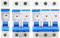 HYRTEFBN Disjoncteur NXB-63 Courbe D 1P 2P 3P 4P Interrupteur d'air Domestique(2P,63A)