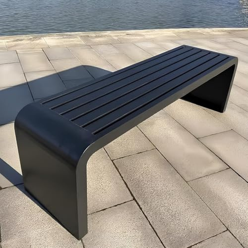 Sitzbank Outdoor, Gartenbänke, Verandabänke, Gartenbänke Ohne Rückenlehne, Für Park, Veranda, Pool, Garten