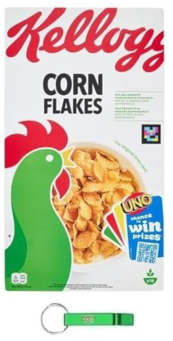 20x Corn Flakes Knusprige goldene und leckere ohne Palmöl ohne Farbstoffe ohne künstliche Aromen 500g + Beni Culinari Kostenloser Schlüsselanhänger