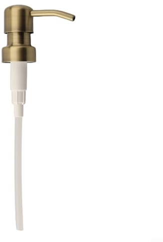 2 Stück Retro Metall Lotionspender Pumpen Seife und Lotion Ersatz 28/400 Gewinde für Flaschen DIY Smooth Liquid Dispensing Set (Gold)