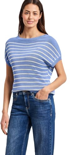 Damen Pullover mit Boatneck und Streifen