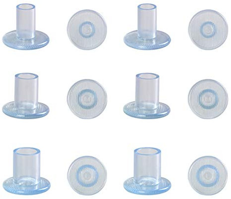 URAQT 6 Paar Absatzschoner, High Heel Protektoren, Heel Stopper, Absatzschoner Stöckelschuh, Hochzeiten und andere Formelle Anlässe S/M/L-Transparent