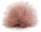 styleBREAKER Kunstfell Bommel für Mützen und Beanies, Fake Fur, Winter Fellbommel 04024161, Farbe:Altrose