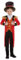 Smiffys Costume de maître de piste, rouge, avec veste, fausse chemise, pantalon et chapeaiu