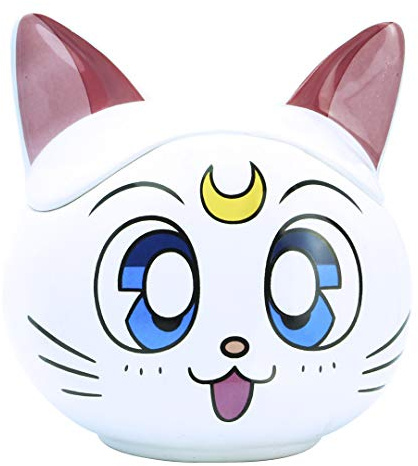 ABYSTYLE Sailor Moon Artemis Tasse à café en céramique 326 ml avec couvercle amovible Anime Manga Drinkware Home & Kitchen Cadeaux essentiels