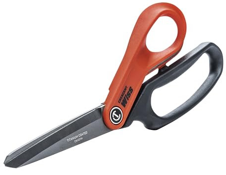 Wiss CW10TM Hochleistungs-Titanbeschichtete Handwerksschere mit Ergonomische Griffe für Außergewöhnlicher Komfort und Reduzierte Ermüdung, 254 mm