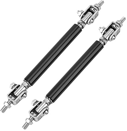 Auto Ladekantenschutz, Auto Ladekantenschutz Lip Rod 2Pcs 75mm Auto LadekantenschutzSplitter Strut Tie Bar Support Vorne Hinten Universal(Schwarz)