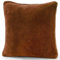 CelinaTex Xanio Dekokissen mit Innenkissen 80 x 80 cm braun Coral-Fleece Sofakissen Mikrofaser Kuschelkissen