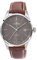 Dugena Herren-Armbanduhr 4461012 Milano, Automatikwerk, anthrazitfarbenes Zifferblatt, Edelstahlgehäuse, Saphirglas, Lederarmband, Dornschließe, 5 bar