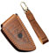 ontto Étui de clé de Voiture en Cuir pour BMW X1 F48 X2 X3 X5 X7 F15 X6 F16 X5M G30 G11 2 5 7 218i 530Li 750i - Marron A