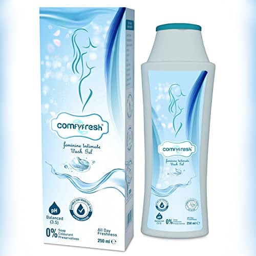 ComfyFresh Feminine Intimate Washing Gel - pH Balanced Soap-Free Feminine Wash - Probiotic Hypoallergenic Formula with Paraben-Free Natural Ingredients Tea Tree Gel Sea Buckthorn and Aloe Vera