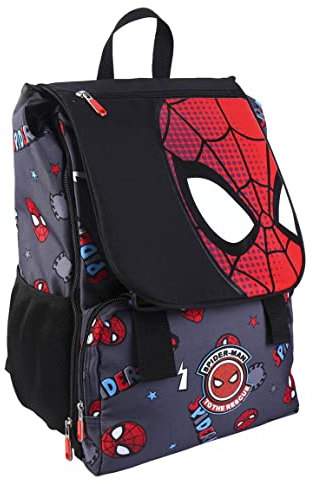 CERDÁ LIFE'S LITTLE MOMENTS - Mochila Escolar de Spiderman Idónea para Niño en Primaria Extensible, Espalda Ergonómica y Asas Ajustables Acolchadas - Licencia Oficial Marvel