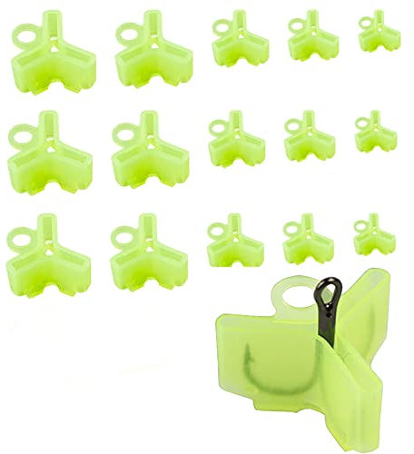 Protector Anzuelo Pesca, Fundas Anzuelos Triples, Cubiertas Gancho Triple, Tapa de Seguridad para Anzuelos de Pesca, Protector de Anzuelos Triples de Pesca de 5 Tamaños, para Gancho Estándar 1~10#