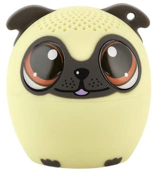 Donut the Dog! My First Bluetooth Speaker | Cartoon Animal Mini Ultra Portable Wireless Travel Great Loud Clear Sound Microphone Included for calls Connect to Smartphone Laptop Tablet