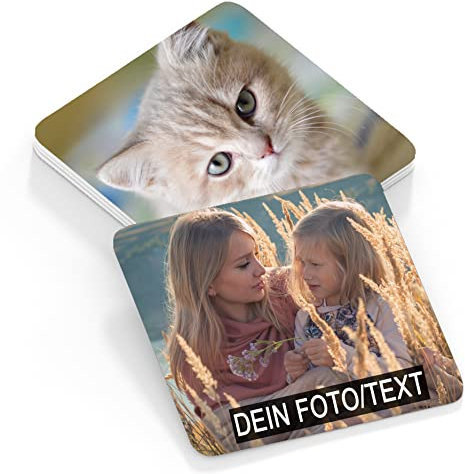 Untersetzer mit eigenem Foto/Text Personalisierte Untersetzer MDF (1 Stück)