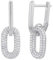 NOELANI Creolen 925 Sterling Silber Damen Ohrschmuck, mit Zirkonia synth., 2,7 cm, Silber, Kommt in Schmuck Geschenk Box,
