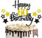 palasasa 60 Geburtstag Tortendeko Happy 60 Birthday Cake Topper 60. Tortendeko 60th Kuchen Topper Glitzer Kuchendeko 60 Jahre Cupcake Toppers für 60 Geburtstag Party Dekoration