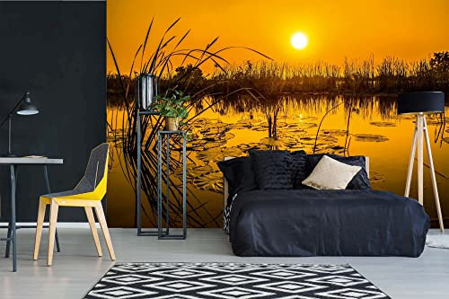 DIMEX LINE Non-Woven Photo Wallpaper Lake in Thailand 375 x 250 cm - Non-Woven Wallpaper, wall Mural, wall Pictures - Wallpaper for Living Room, Bedroom, Office, Kitchen
