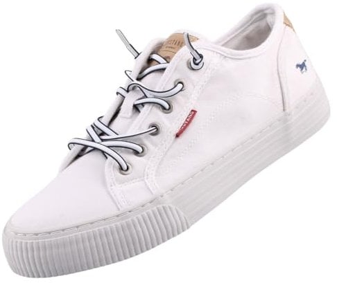 MUSTANG Damen Canvas Sneaker Weiß EU 37