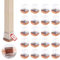 Stuhlbein-Filzgleiter, Silikon-Stuhlbeinkappen, Bodenschoner, Keine Kratzer, kein Lärm, klares Silikon, Φ 21-28 mm Stuhlbein-Filzgleiter, quadratisch, 32 Stück