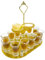 Daily Treature 12 Schnapsglas-Tablett, Acryl-Schnapsglashalter mit Salzrand, Weinglas-Serviertablett, Doppelschnapsgläser, Bulk-Serviertablett, kompatibel mit Bar, Whisky, Tequila, Wodka, Cocktail
