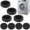 8St Anti Vibration Pads Waschmaschine mit Saugnäpfen, Waschmaschinen Antirutschmatte Waschmaschinen Stoßdämpfer für Waschmaschinen Trockner Verhinderung von Verschiebungen