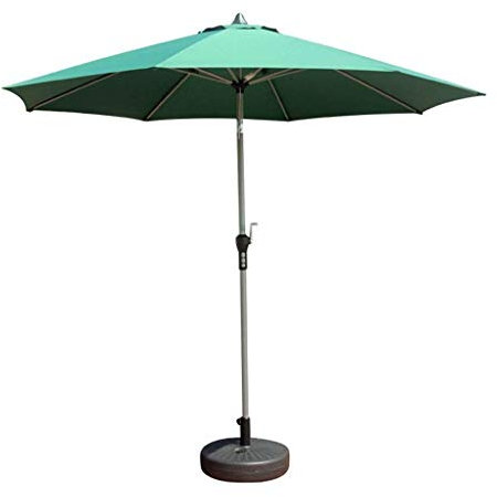 IFCXA Sonnenschirm für den Außenbereich, 2,7 m, tragbar, mobil, Balkon, Strandschirm, Sonnenschutz mit Kippmechanismus für Urlaub und kommerzielle Veranstaltungen, Markt (Farbe: Orange), Orange,