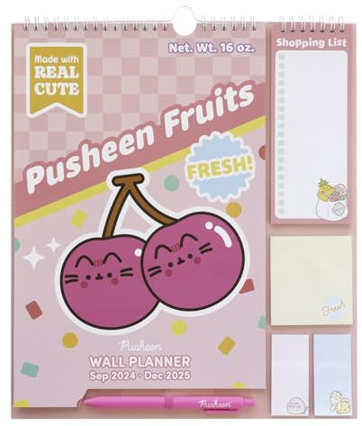 Grupo Erik Kalender 2025 Pusheen Kalender 2025 Wandkalender 2025 - Familienplaner 2025 - Monatsplaner 2025 - Offizielles Lizenzprodukt Kawaii Schulsachen