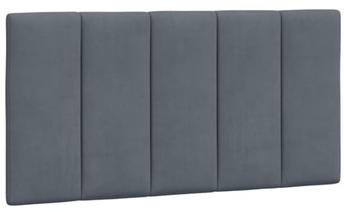 vidaXL Kopfteilkissen Hanko Dunkelgrau 100 cm Samt