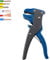 Quickstriper Wire Striper - Quick Strip Wire Stripper, 2 in 1 Cable Stripper Tool, Adjustable Electrical Cable Wire Stripping Tool, Wire Stripper Tool, for Cable Wire Repair (Blue)