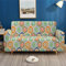Gambo Sofa Überzug Vintage Blumen Blätter Sofabezug 3 Sitzer Stretch Sofahusse Elastischer Sofabezug Spandex Sofa Überzug Anti-Rutsch Waschbar Sofa Protection Cover Schonbezug Couch
