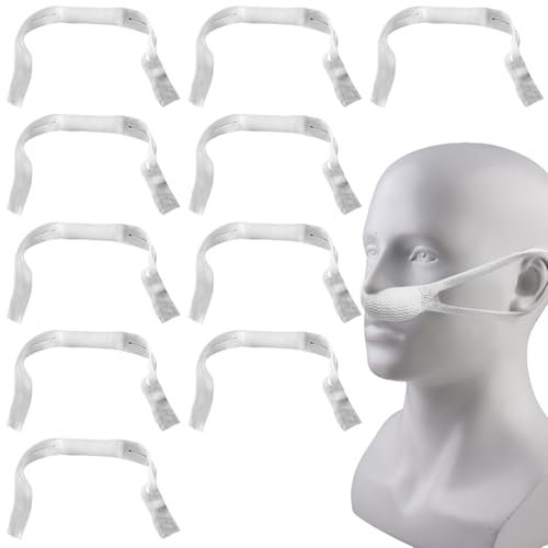 10 Stück Nasenverband mit Ohrschlaufen, Wundverband Hoher Absorptionsfähigkeit, Nasenverband Nach Op Nasenschleuder Verbandsmaterial, Stretch Ohrschlaufen Komfortabel und Saugfähig