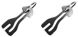 JCUGSBS Lot de 2 Jeton pour Caddie de Courses:Extracteurs de Caddie en Acier Inoxydable Clés pour Caddie Universel Porte-clés pour Chariot de Courses pour Les Gadgets de Commodité du Panier