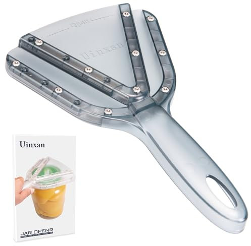 Uinxan Jar Opener for Weak Hand & Seniors with Arthritis,Easy Twist Off Bottle Caps,Patent | Unique Kitchen Gadgets, Christmas Gifts for Elderly/Women/Men (Blue)