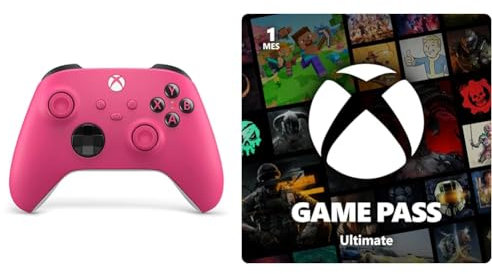Xbox Mando Deep Pink + Game Pass Ultimate | Suscripción de 1 mes