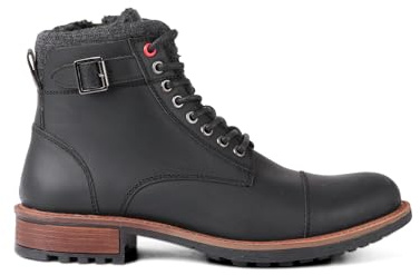Joe Browns Men's Black Leather Boots Fashion