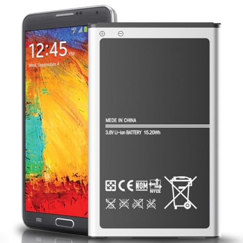 4000 mAh Akku für Galaxy Note 3, [neu aktualisiert] Li-Ionen-Ersatzakku für Note 3 N9000, N9005 LTE, AT&T N900A, Verizon N900V, Sprint N900P, T-Mobile N900T