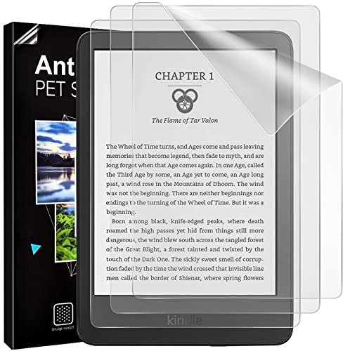 TiMOVO 3 Piezas Protector de Pantalla para el Nuevo Kindle 11ª/10ª Generación (6 pulgadas - Edición 2024/2022/2019), Protector de Pantalla de PET- Mate