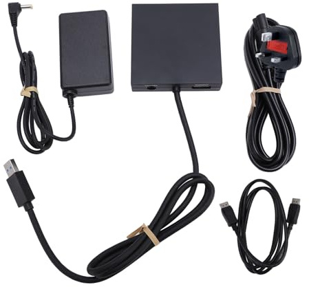 YUKERMARB 2 PC Adapter, PC Adapter Accessories Kit for VR2 with Official IC Module to Expand Game Library for Steam and SteamVR on (UK Plug)