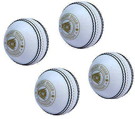 CW 4 x Spin White Sport Cricket Ball geeignet allgemeines Training & Übung Coaching