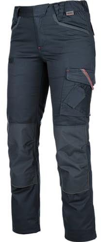 WÜRTH MODYF Bundhose Stretch X Damen - professionelle Arbeitshose für Damen - Bundhose mit Knieschutztaschen - in der Größe 34 in Blau