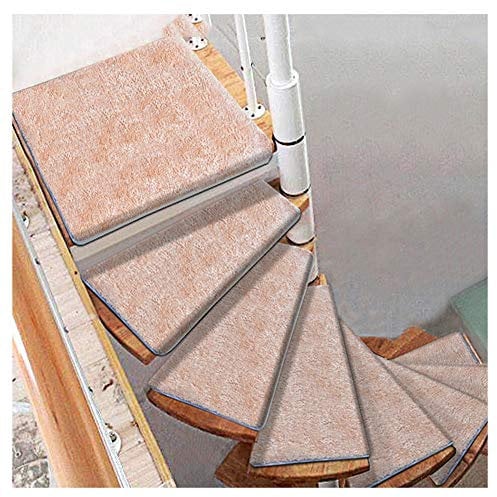 LBL Stufenmatten treppenmatten Selbstklebende, Treppenstufen Mats Pad Anti-Rutsch-Trittschutz Teppich Abdeckung Treppen Teppich Wendeltreppe Mat Kamel teppiche für treppenstufen