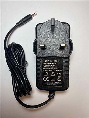 DIXIETREE Replacement 12V 2A 24W AC-DC Adaptor Power Supply Charger for Teclast F15 Laptop Notebook