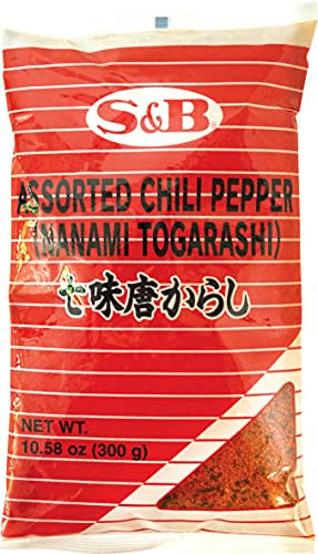 S&B Würzpulver mit Chili – Authentisches japanisches Würzpulver zum Marinieren von Fisch & Fleisch – 1 x 300 g