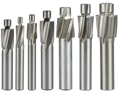 1pc 4 Flöte Senker Schaftfräser M3-M16 Pilot Nutting Tool Fräser Senker Schaftfräser Pilotloch HSS Fräser-M10,3x16,8x12x74