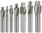 1pc 4 Flöte Senker Schaftfräser M3-M16 Pilot Nutting Tool Fräser Senker Schaftfräser Pilotloch HSS Fräser-M10,3x16,8x12x74