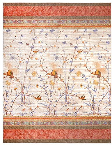 Bassetti Fong Tagesdecke aus 105% Baumwolle in der Farbe Beige v.2, Maße: 180x255 cm - 9320131